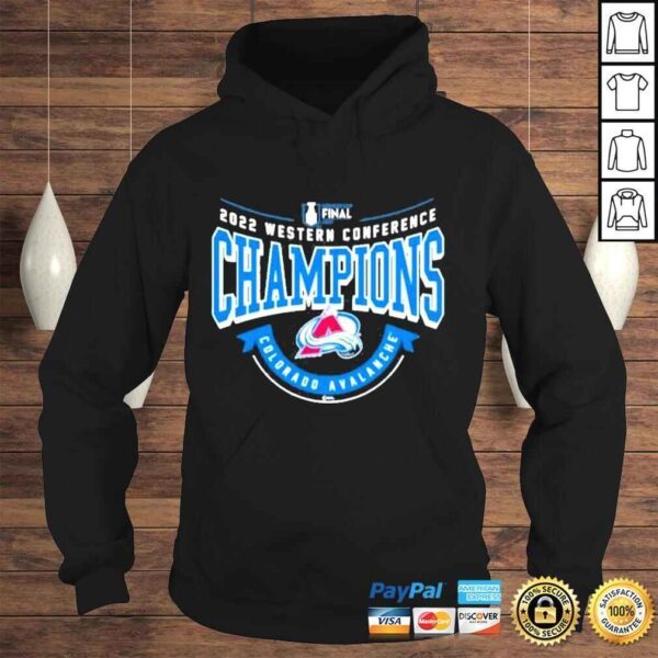 Colorado avalanche champions western 2022 finals shirt - Image 4