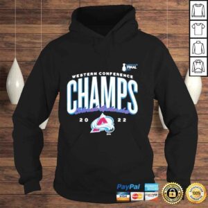 Hoodie Colorado avalanche champs 2022 western conference shirt