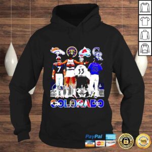 Hoodie Colorado sports team palyers signatures shirt