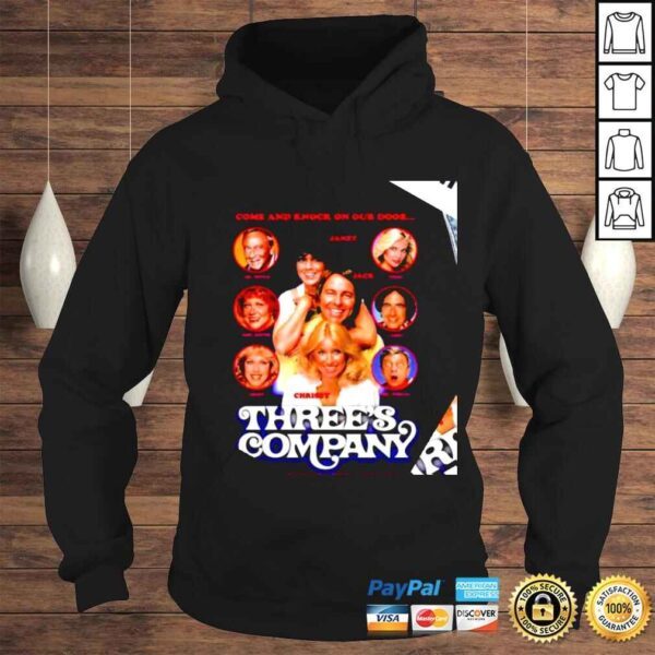 Come and knock on our door Threes Company weve been waiting for you shirt - Image 4