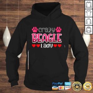 Hoodie Crazy Beagle Lady Heart Shirt