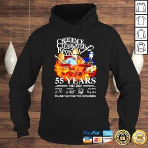 Hoodie Creedence Clearwater Revival 55 years 1967 2022 thank you for the memories shirt