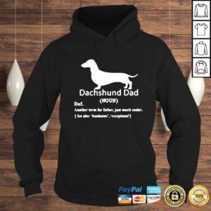 Hoodie Dachshund Dad Definition For Fathers Day Shirt