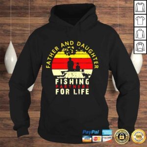 Hoodie Dad and daughter fisherman daddy fathers day fishing shirt