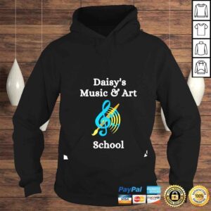 Hoodie Daisys music and art school shirt