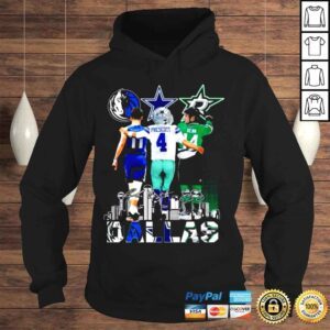 Hoodie Dallas Mavericks Doncic 11 Dallas Cowboys Prescott 4 Dallas Stars Benn 14 Signatures Dallas City Shirt