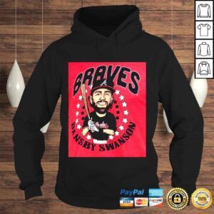 Hoodie Dansby Swanson Atlanta Braves Homage Caricature TriBlend Shirt