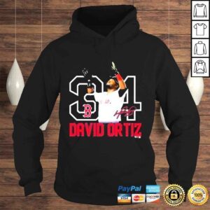 Hoodie David ortiz Boston red sox hall of fame resume graphic shirt