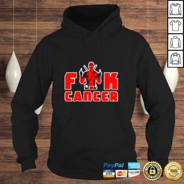 Deadpool fuck cancer shirt - Image 4