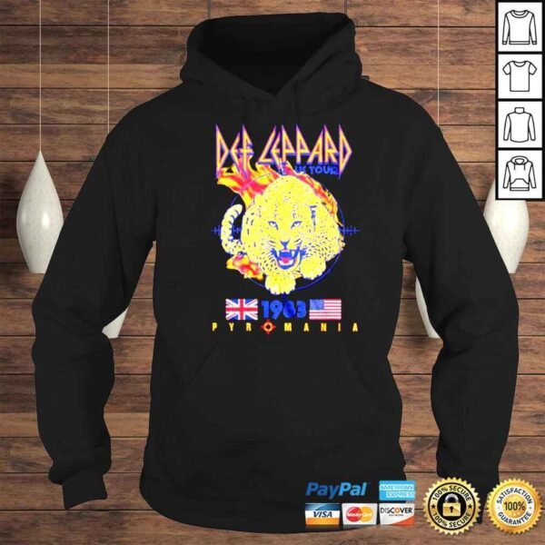 Def Leppard 1983 Pyromania Us Tour Shirt - Image 4