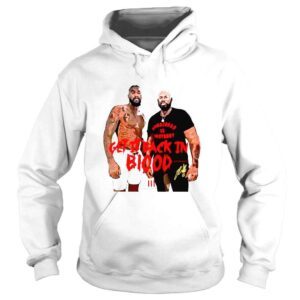 Hoodie Deontay Wilder and Malik Scott get it black in blood artmanboxing shirt