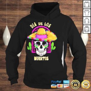 Hoodie Dia de los muertos day of the dead skull short sleeve shirt