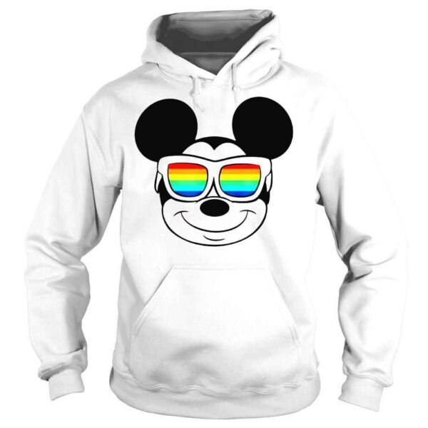 Disney Mickey Mouse Rainbow Sunglasses T Shirt - Image 4