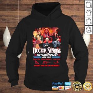 Hoodie Doctor Strange 06th anniversary 2016 2022 thanks you for the memories signatures shirt