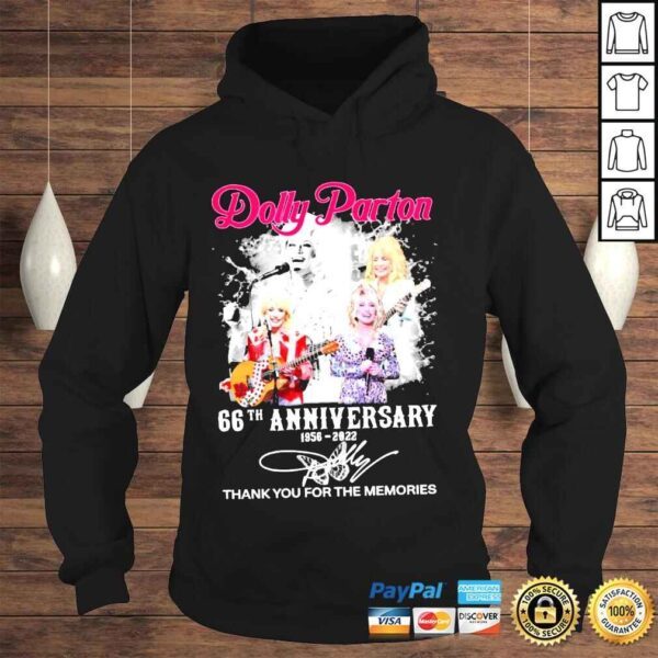 Dolly parton 66th anniversary thank you for the memories shirt - Image 4