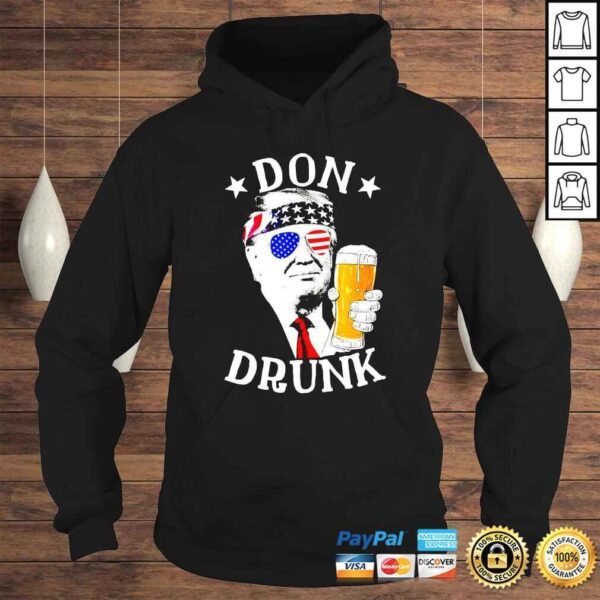 Don Drunk President Donald Trump Drinking Beer shirt - Image 4