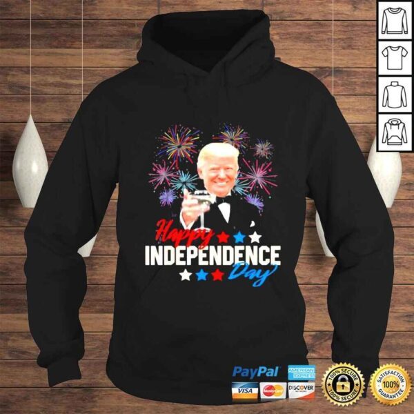 Donald Trump happy 4th of july American flag fireworks shirt - Image 4