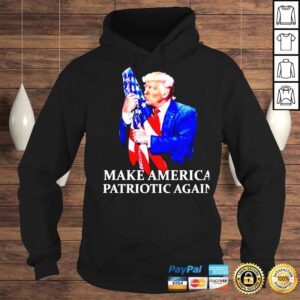 Hoodie Donald Trump make America patriotic again shirt