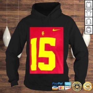 Hoodie Drake London USC Trojans Nike 2022 NFL Draft Cardinal Shirt