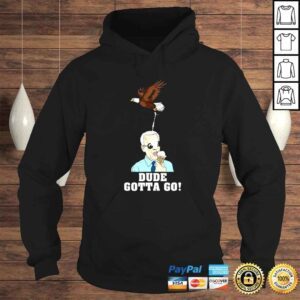 Hoodie Dude Gotta Go Funny Joe Biden Eating Ice Cream Bird TShirt