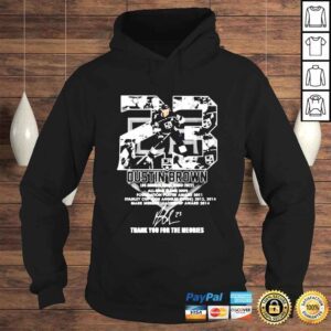 Hoodie Dustin Brown 23 Los Angeles Kings 2003 2022 signarure shirt