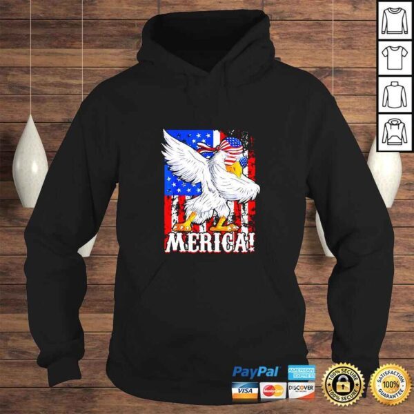 Eagle Dabbing American Mullet Merica Ultra Maga 4th Of July TShirt - Image 4