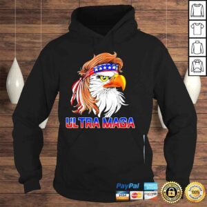 Hoodie Eagle mullet ultra maga 4th of july American flag usa shirt