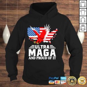 Hoodie Eagles ultra maga and proud of it American flag shirt