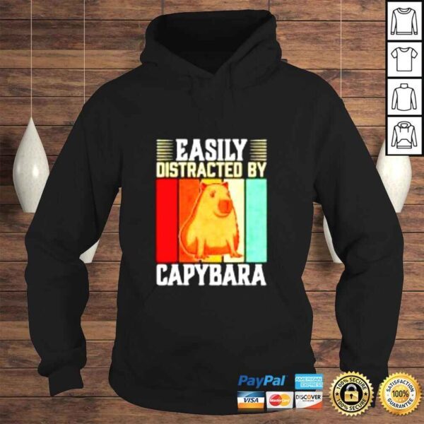 Easily distracted by capybara vintage shirt - Image 4