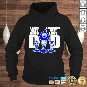 Hoodie Edmonton Oilers a sons first hero dad a daughters first love dad shirt