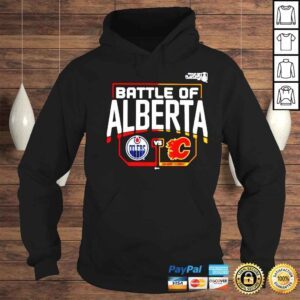 Hoodie Edmonton Oilers vs Calgary Flames battle of alberta shirt