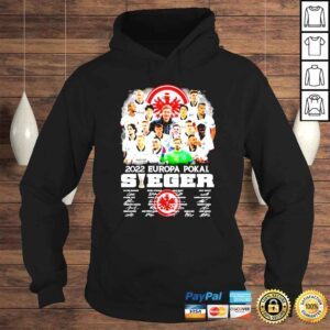 Hoodie Eintracht Frankfurt 2022 Europa Pokal Sieger signatures shirt