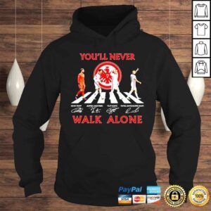 Hoodie Eintracht Frankfurt Abbey Road youll never walk alone Kevin Trapp Jesper Linstrom Filip Kostic signatures shirt