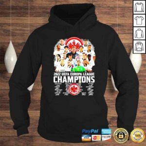 Hoodie Eintracht Frankfurt UEFA Europa League Champions signatures shirt