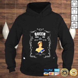 Hoodie Elizabeth II Queen Legend British Crown Platinum since 1952 shirt