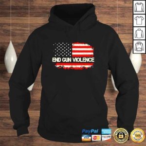 Hoodie End Gun Violence America Flag shirt