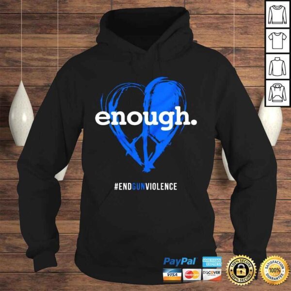 Enough End Gun Violence Heart Shirt - Image 4