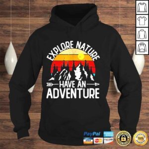 Hoodie Explore nature have an adventure retro forest shirt