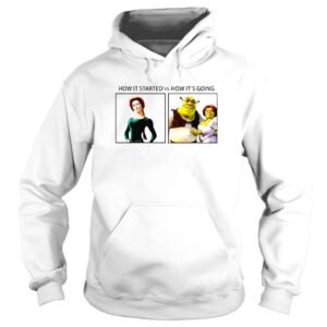 Hoodie Fiona And Shrek How It Started Vs How Its Going TShirt