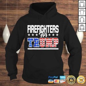 Hoodie Firefighters for Trump july 4th pro Trump republican fireman shirt