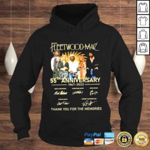 Hoodie Fleetwood mac 55th anniversary 1967 2022 band thank you for the memories shirt