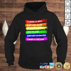 Hoodie Gay pride science is real black lgbtq matter love is love shirt