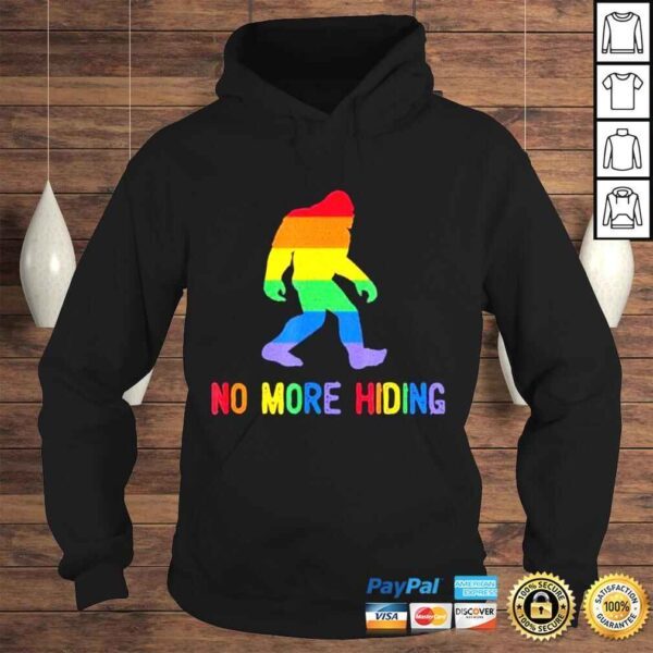 Gay pride support sasquatch no more hiding lgbtq ally shirt - Image 4