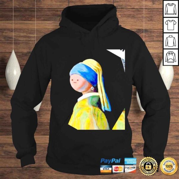 Girl with a Pearl Earring active funny shirt - Image 4