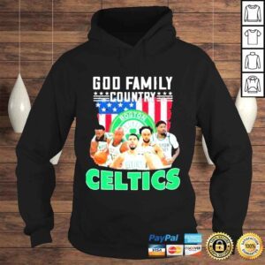 Hoodie God family country Boston celtics American flag shirt