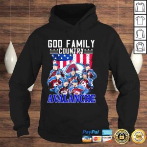 Hoodie God family country Colorado Avalanche signatures shirt