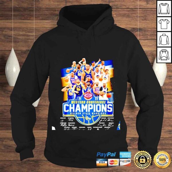 Golden State Warriors 20212022 Western Conference signatures shirt - Image 4