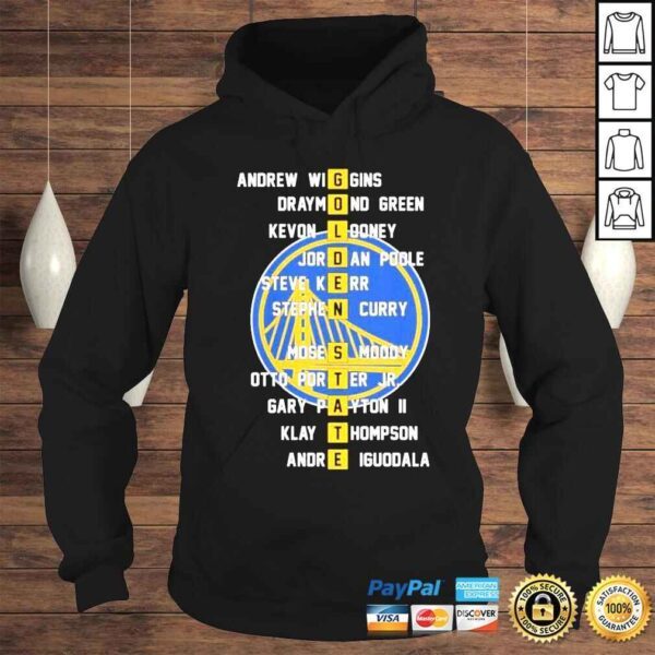 Golden State Warriors Andrew Wiggins Draymond Green Kevon Looney shirt - Image 4