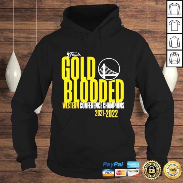 Golden State Warriors Finals Gold Blooded 2022 Western Conference Champions shirt - Image 4