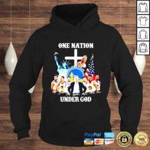 Hoodie Golden State Warriors One Nation Under God signatures shirt